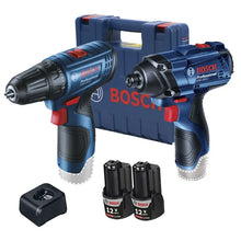 Cargar imagen en el visor de la galería, Kit 12V GSR + GDR 120-LI BOSCH + Maletín de Plástico
