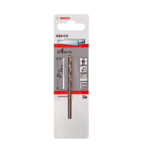 Broca Metal HSS-Co  4.0 x 43 x 75 Bosch