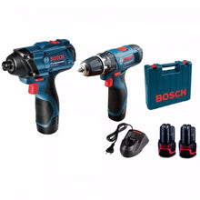 Cargar imagen en el visor de la galería, Kit 12V GSR + GDR 120-LI BOSCH + Maletín de Plástico
