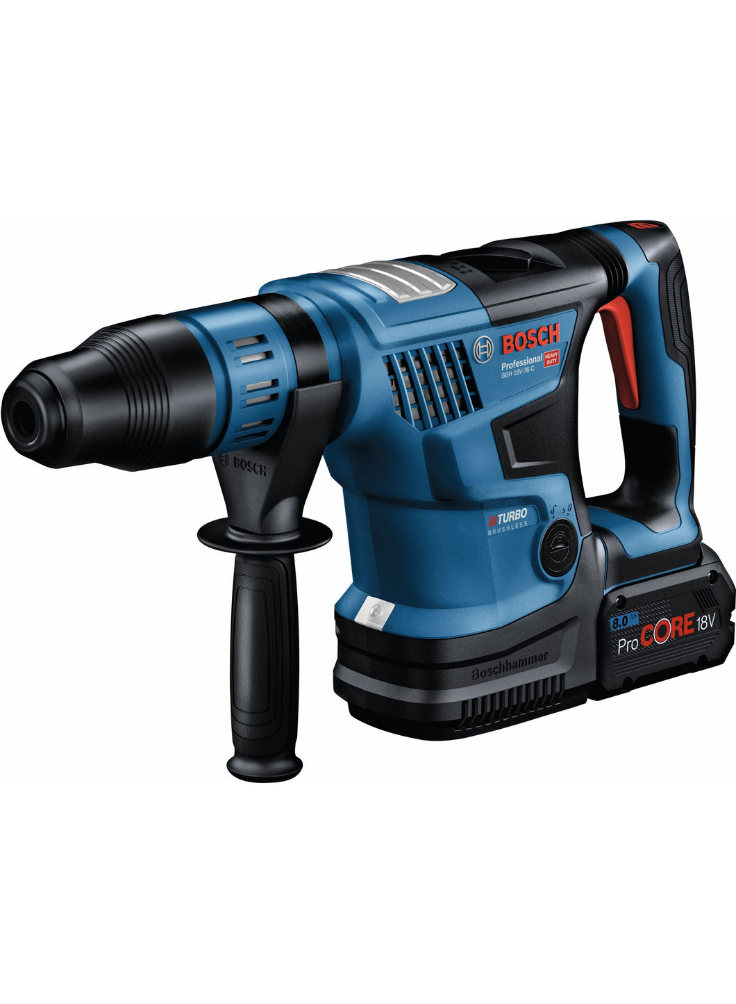 Martillo Perforador 18V BOSCH GBH 18V-36 C BITURBO (No inc. baterías ni cargador)