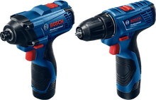 Cargar imagen en el visor de la galería, Kit 12V GSR + GDR 120-LI BOSCH + Maletín de Plástico
